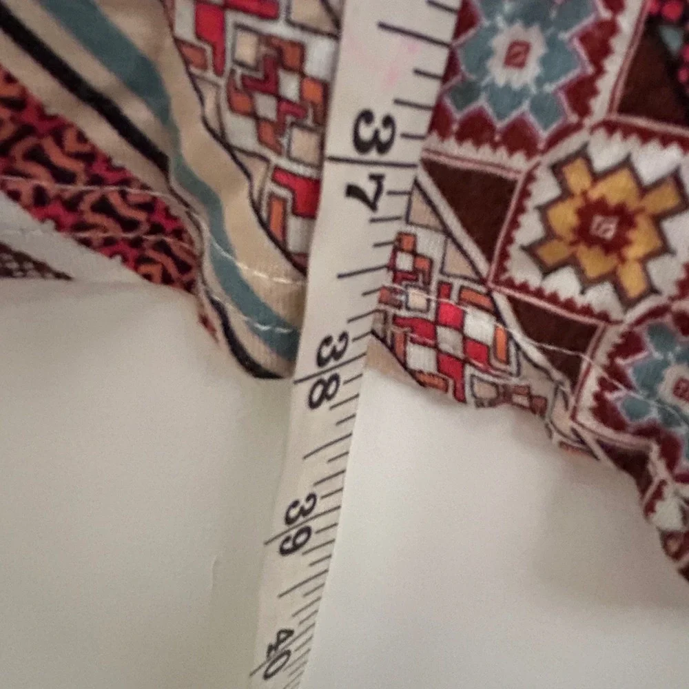 American Rag Cie Womens Geometric Diamond Print Maxi Skirt Boho Multicolor Large - Picture 7 of 8